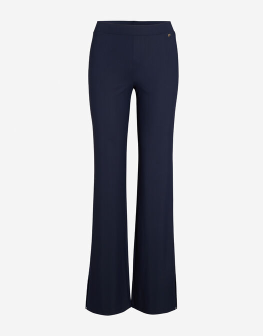 legging jersey lycra met split donker blauw Florence packshot