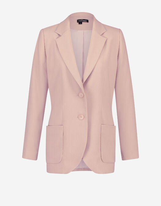 blazer met twee knopen licht roze Carey packshot