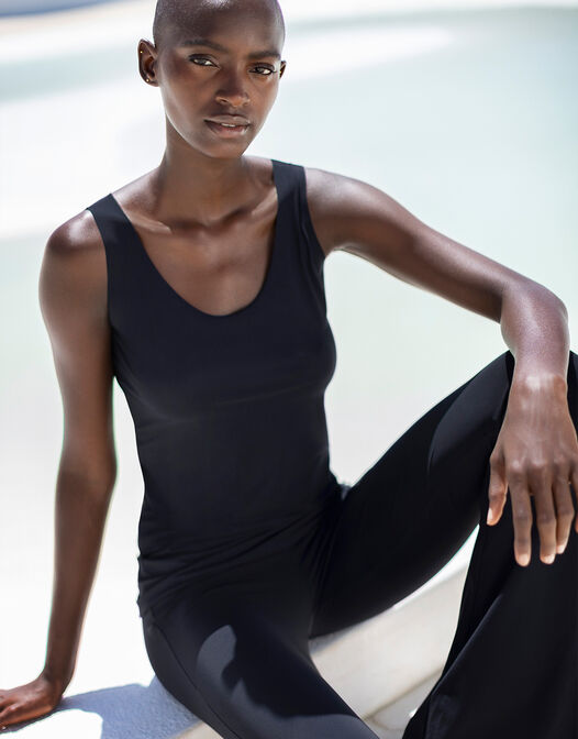 top jersey lycra zwart Luna