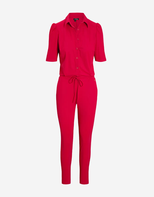 rood jumpsuit met pofmouwen packshot Etta 