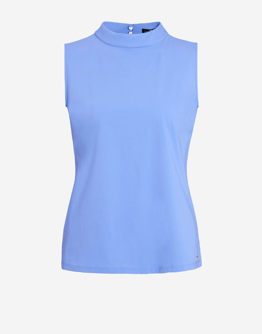 Mouwloze top jersey lycra packshot paars Amber