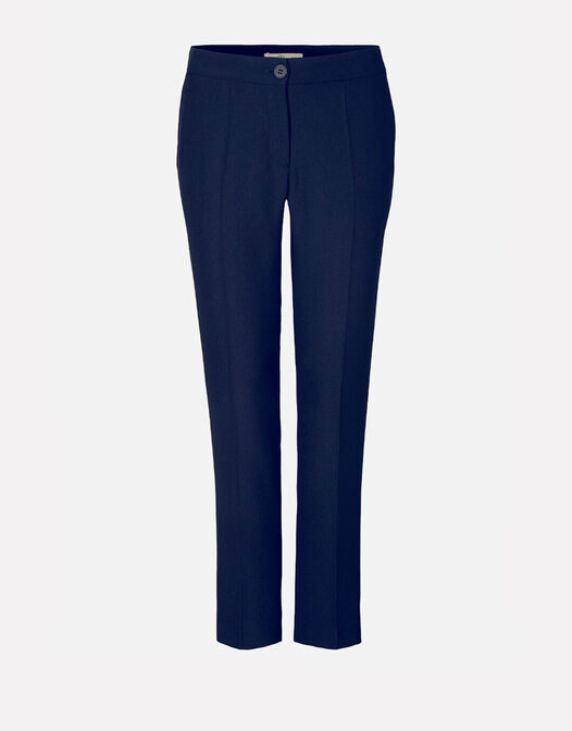 broek tapered met elastiek blauw Seoul packshot
