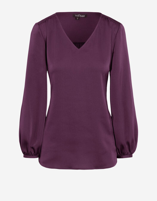 blouse tuniek rood pof mouwen packshot Aja 