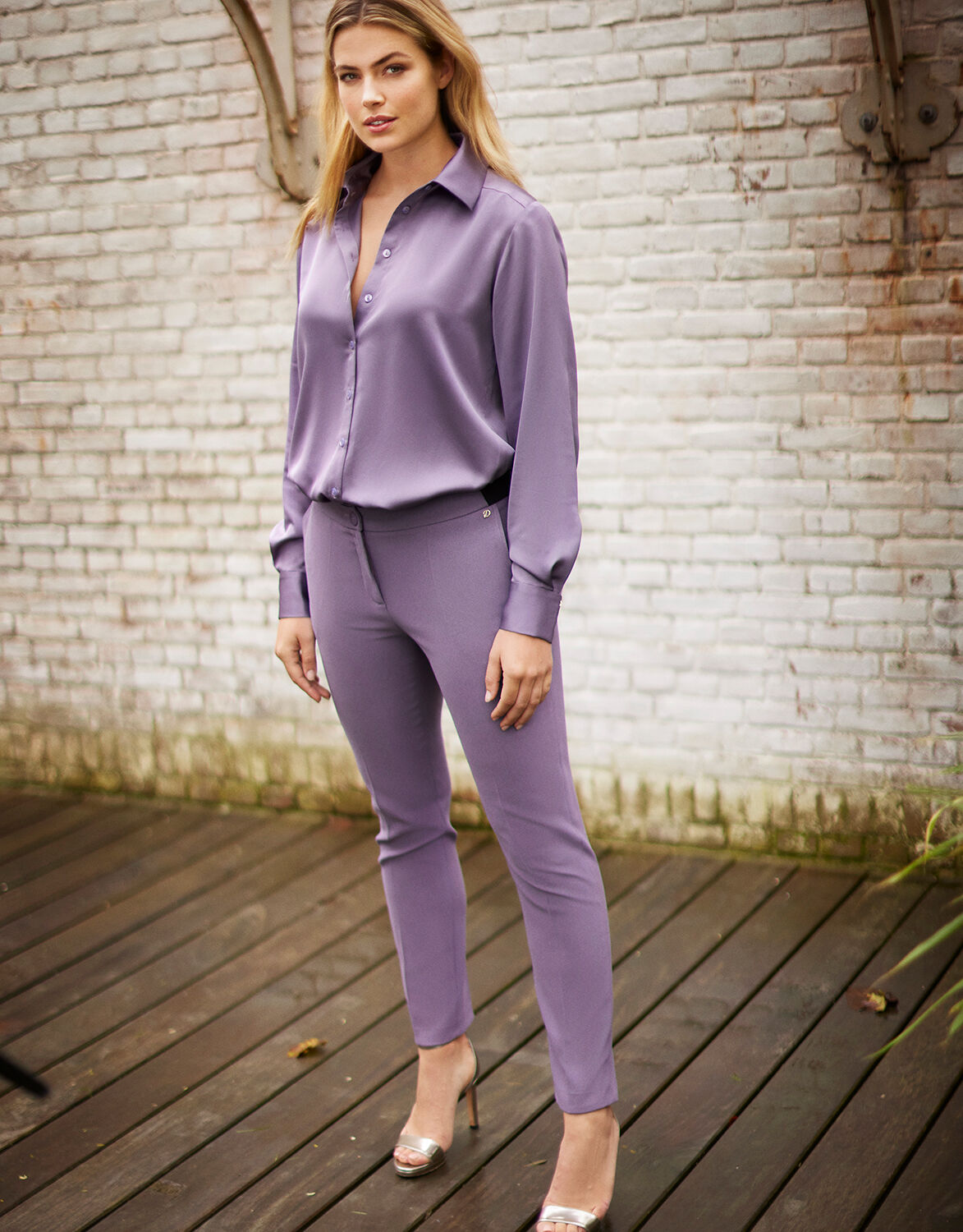 Mauve satin blouse hot sale