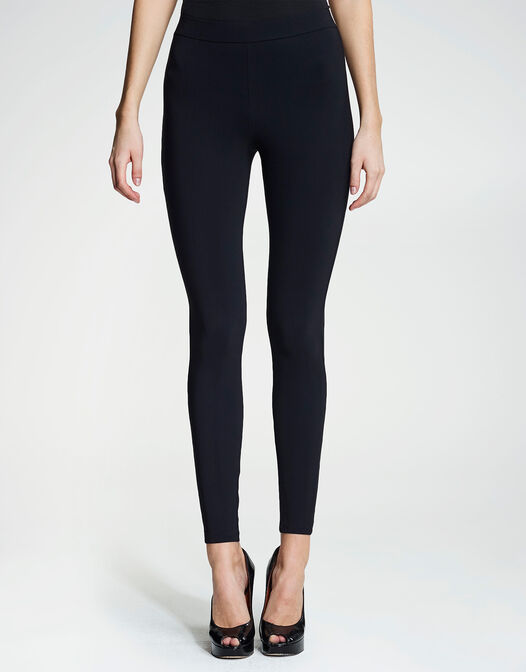 zwarte legging jersey lycra Rio packshot voorkant