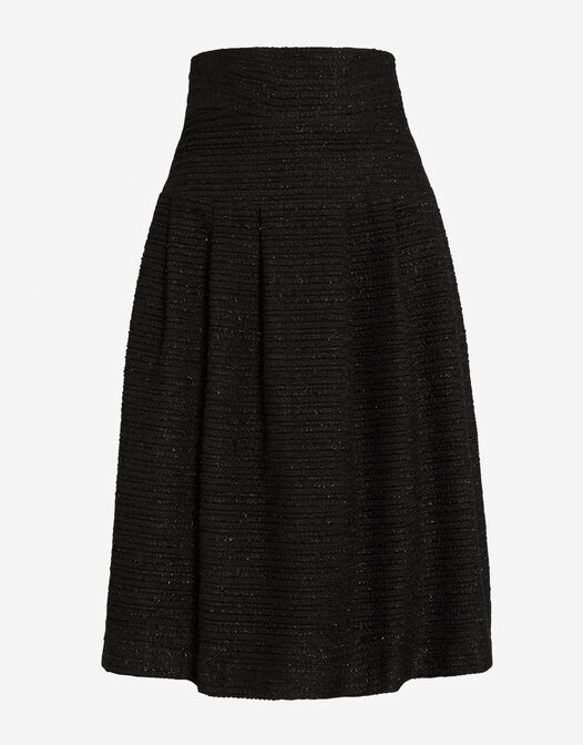 zwarte midi tweed rok Kylie packshot