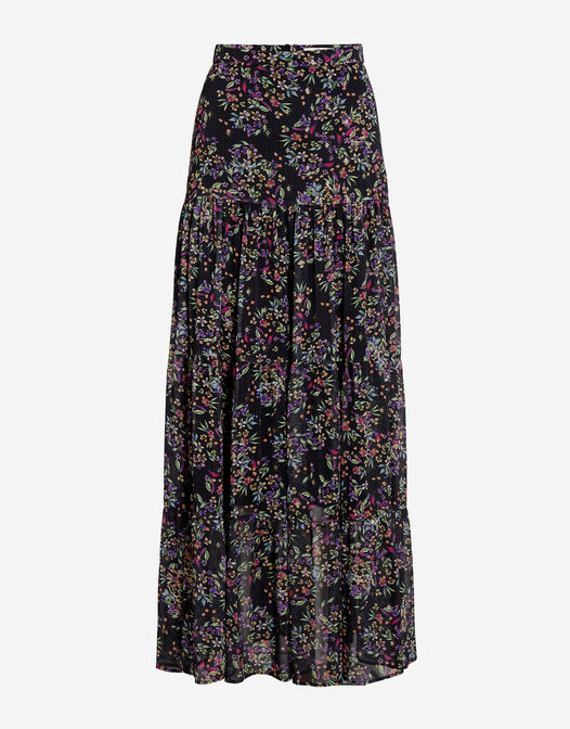 maxi rok paarse bloemenprint Indya packshot