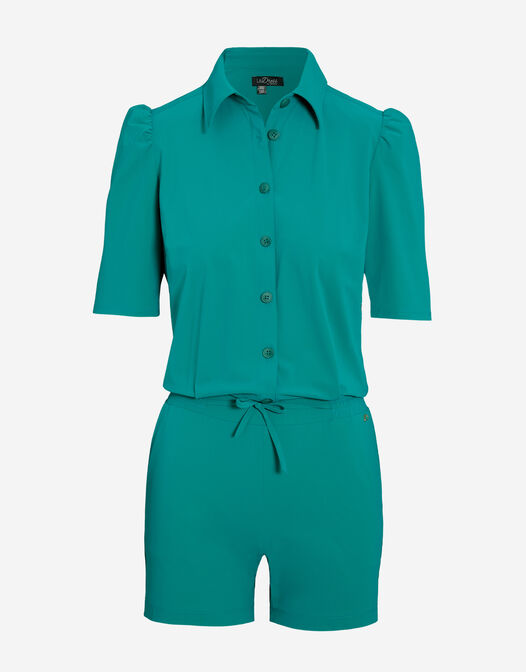 Groene playsuit korte mouwen Scarlett packshot