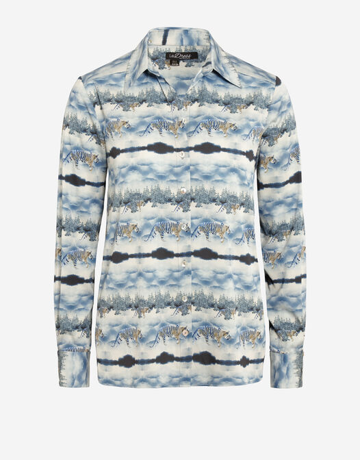 blouse met knoopjes print Louisa packshot