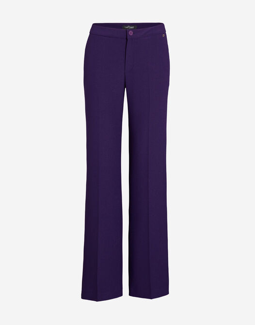 wide leg pantalon donker paars