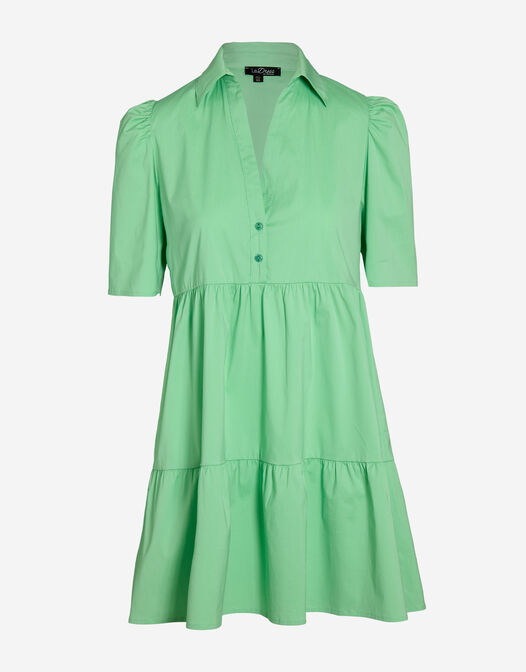 jurkje kantoen mini groen Estelle packshot