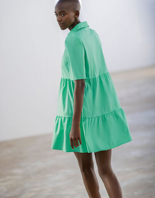 jurkje kantoen mini groen Estelle