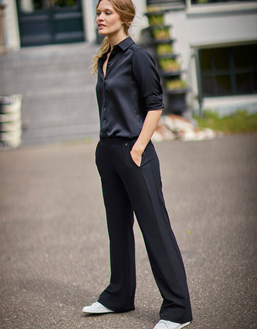 broek jersey lycra wijde pijpen en paneel