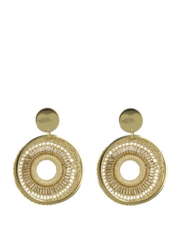 Champagne Silk Circle Bead