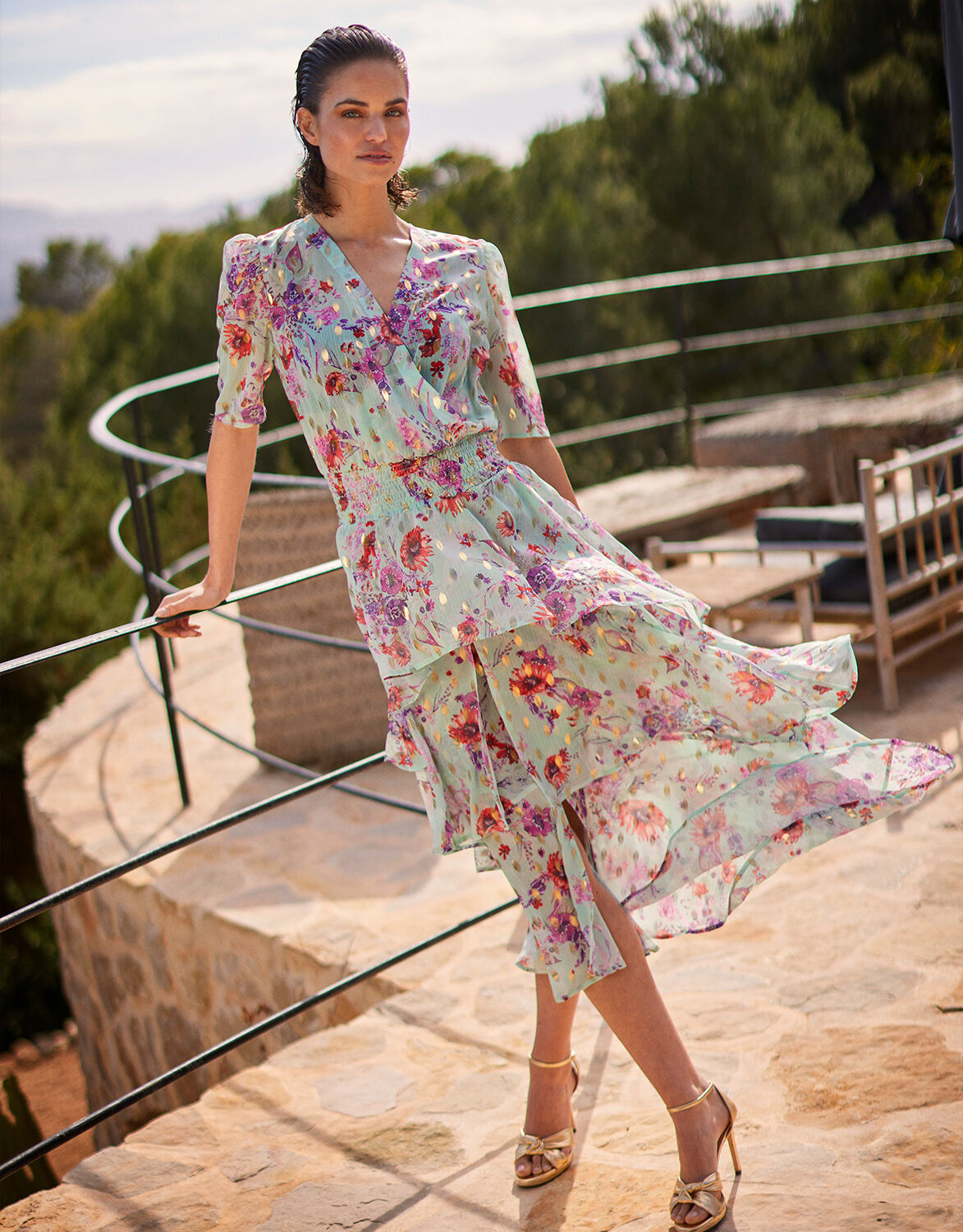 Aaiko Rachella delicate Jurk Mint Nieuw