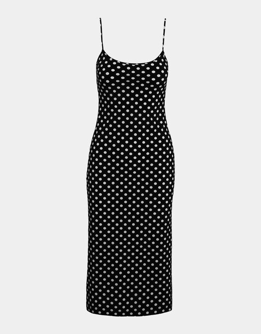 midi jurk met spaghetti bandjes polkadot Jennifer packshot