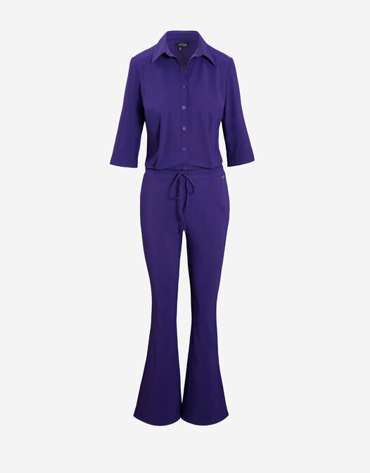 jumpsuit met seventies pijpen paars packshot
