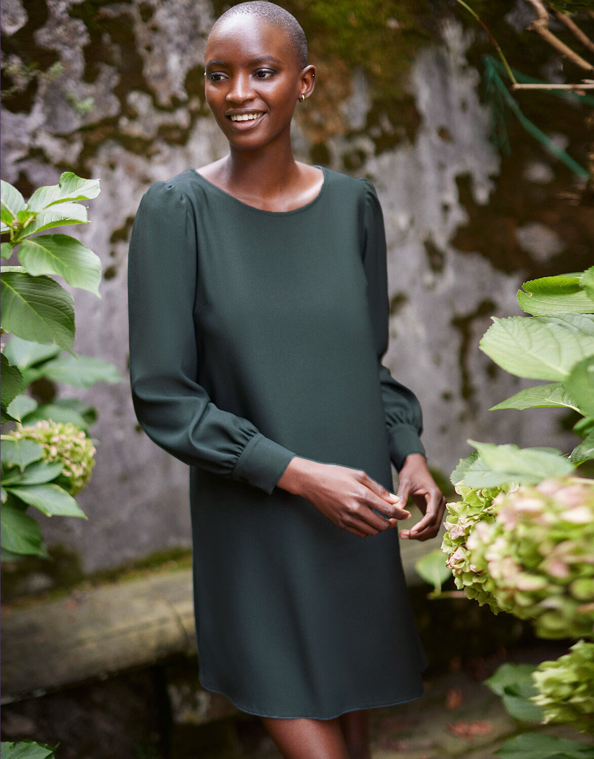 Dark sage green dress online