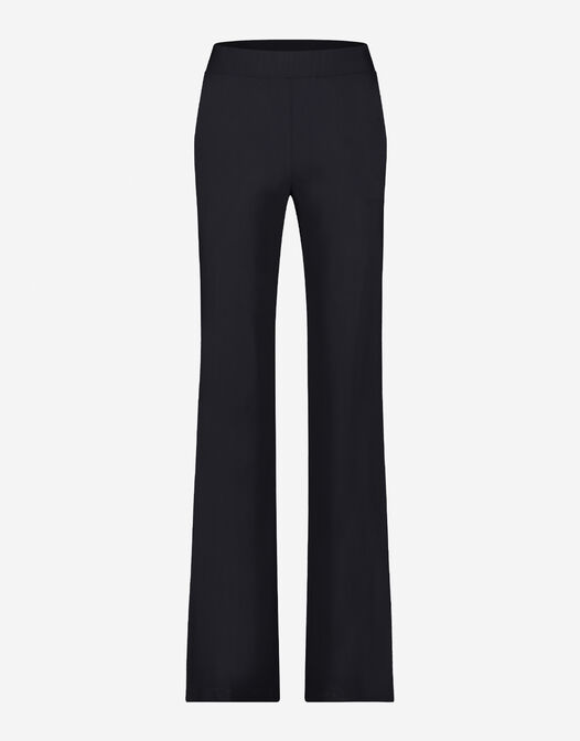 broek jersey lycra wijde pijpen Londen zwart packshot