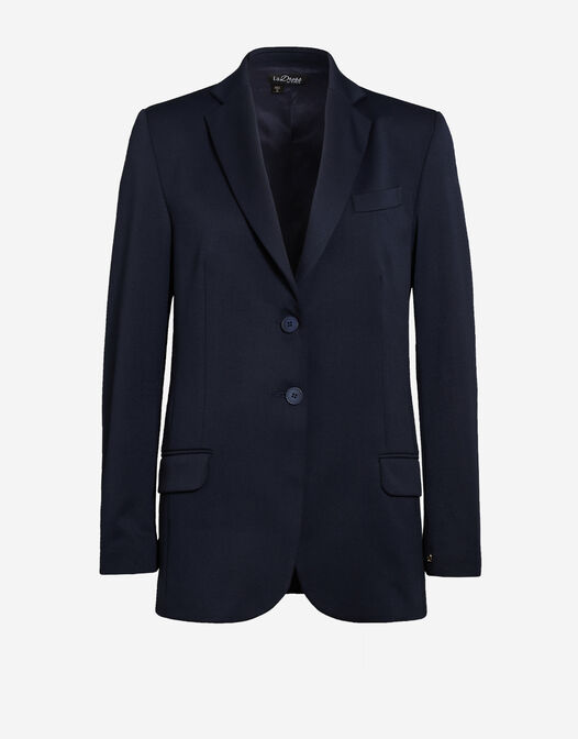 Unisex blazer blauw packshot Beau