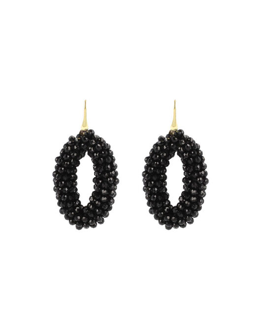 Black Glassberry Oval -  - large