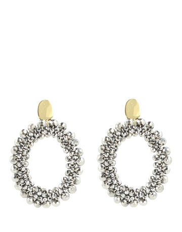 Silver Glassberry Peyote Oval