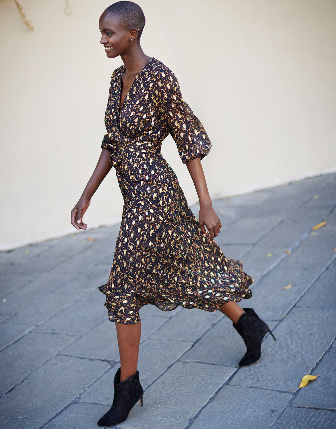 Faith leopard print boots top