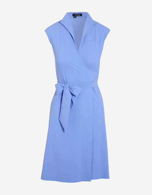 omslag jurk zonder mouwen lavendel blauw Frida packshot