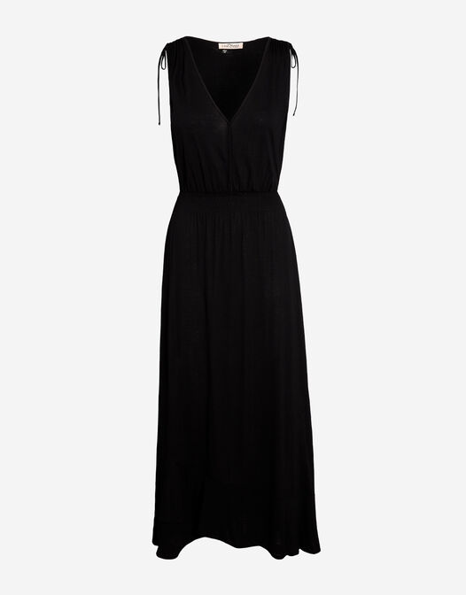 maxi jurk jersey zwart Jackie packshot