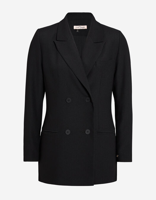 double breasted blazer zwart Halle packshot